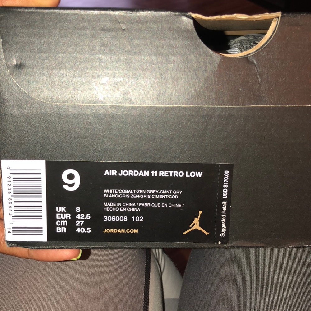 Air Jordan Retro low sneakers worn twice